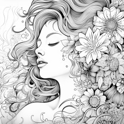 the word breathe surrounded by flower patterns