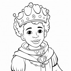 african american king or prince  in a fairytale