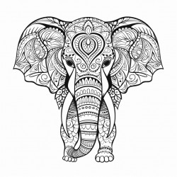 elephant mandala