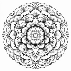mandala des inneren friedens sanfte muster und formen die ruhe und gelassenheit ausstrahlen