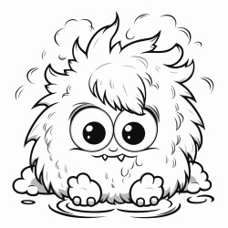 dream eater a fluffy creature with big round eyes that eats bad dreams