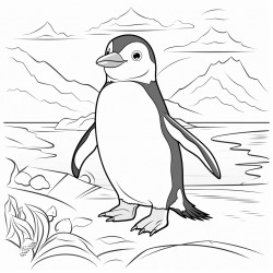 un pingino en la tripa de una nia