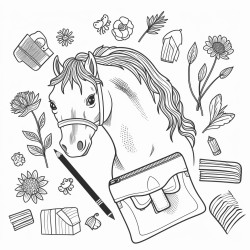 horses and school supplies