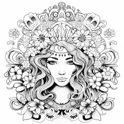 hippie peace strong fierce phoneix