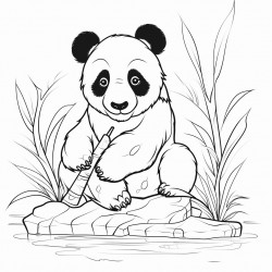 panda in zoo
