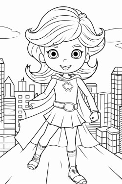 superheroina con el cabello corto por los hombros la letra a en el pecho ella est salvando la ciudad