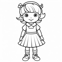 a little girl crossing arms