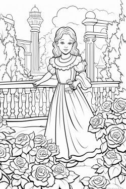 roses in a victorian garden