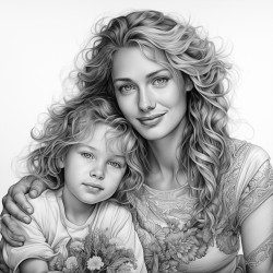 mother and son