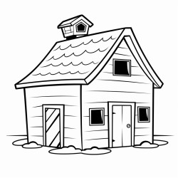simple square barn