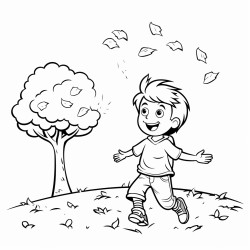 falling leaves from a tree