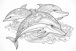 dolphins and rainbows