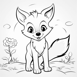 dibujo colorear simple