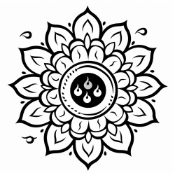diwali rangoli drawing for kids
