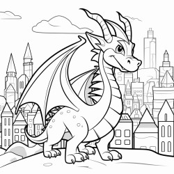 dragon on the city