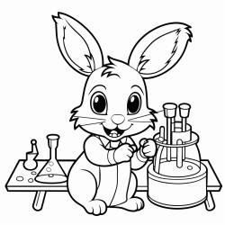 lab technician rabbit