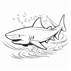 a shark in water
