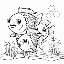 family cubs of fish