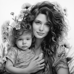 mother and son