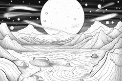 interstellar scene sunset