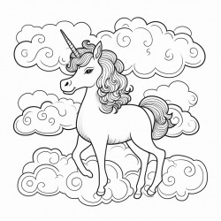 unicorn in clouds
