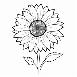 simple sunflower
