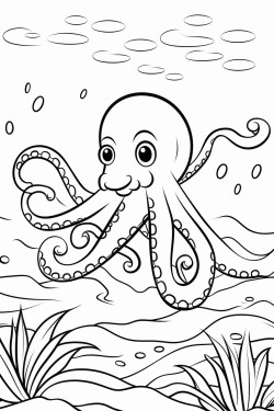 octopus in the ocean