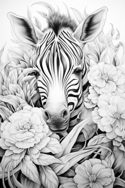 un mural infantil con animales y plantas