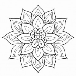 a beautiful lotus flower mandala