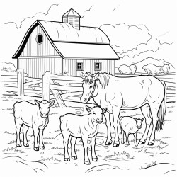 farm animals in a paddock