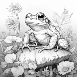 frog saying yall mind if i do some  lollygaggin