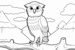 barking owl in forest