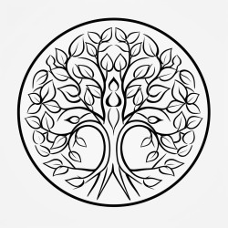 simple mandala tree