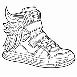 a basketball shoe inspired by a mythical creature like a griffin or a centaur