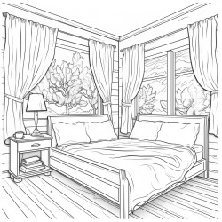 home interior design bedroom tranquil relaxing detailed aesthetic