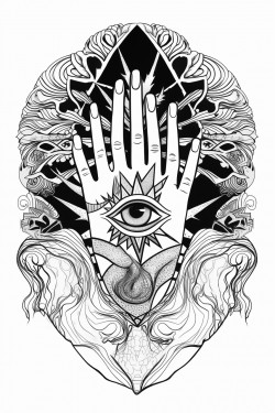 2 hands opening esoteric style