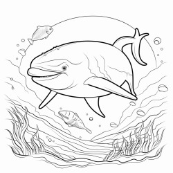 whale in the sea