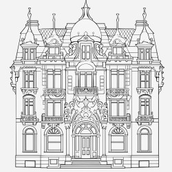 filligree art neuveau building