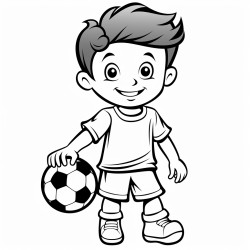 a kit playing soccer