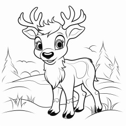 a cute icelandic reindeer