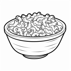 a bowl of macaroni and cheese