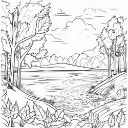 autumn leaves a scene capturing the beauty of fall with colorful leaves