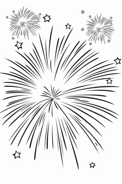 create a drawing of diamonds that are exploding into fireworks