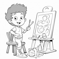 cartoons making art