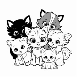 kittens puppies and bunnies with big eyes and fluffy tails