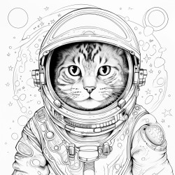 weltraumkatze auf dem mars von maus gejagt und mit kse beworfen wird