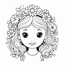 girl in flower crown