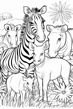 a coloring book about different animals