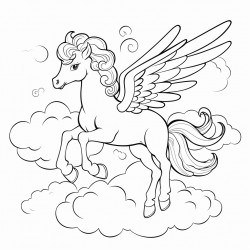 pegasus in the clouds