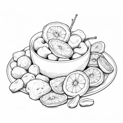 dried fruit and nut mix snacks food in bold and easy